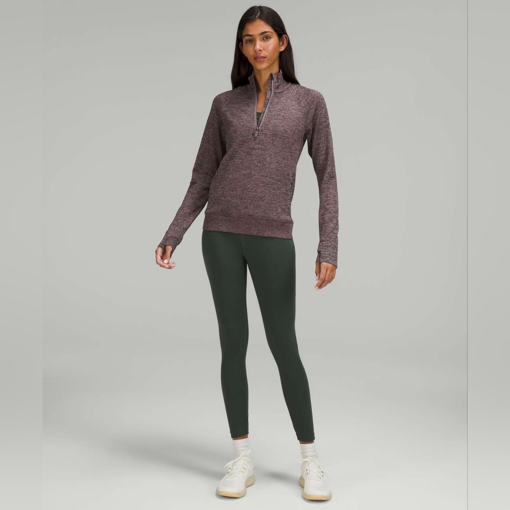 Lululemon Engineered Warmth Half-Zip Chrome / Lunar Rock / Black - Picture 3 of 15